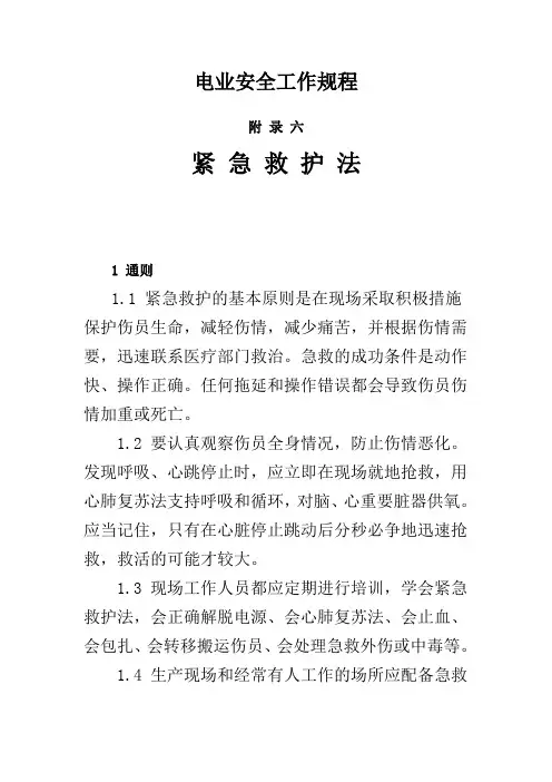 电业安全工作规程
