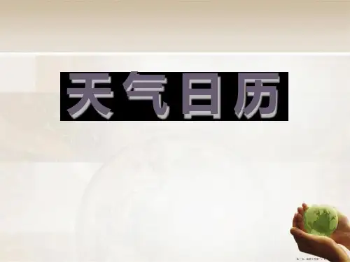 天气日历修改