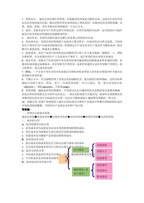 管理会计资料