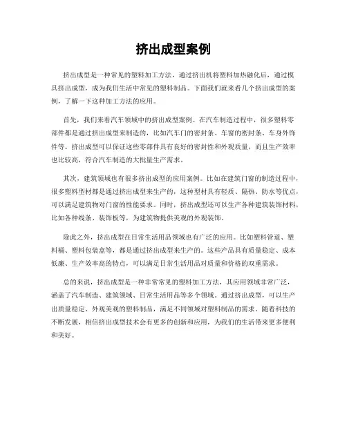 挤出成型案例