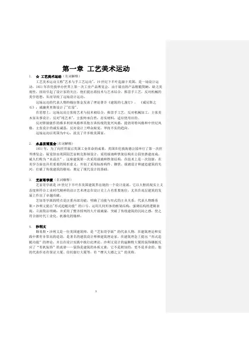 世界现代设计史名词解释