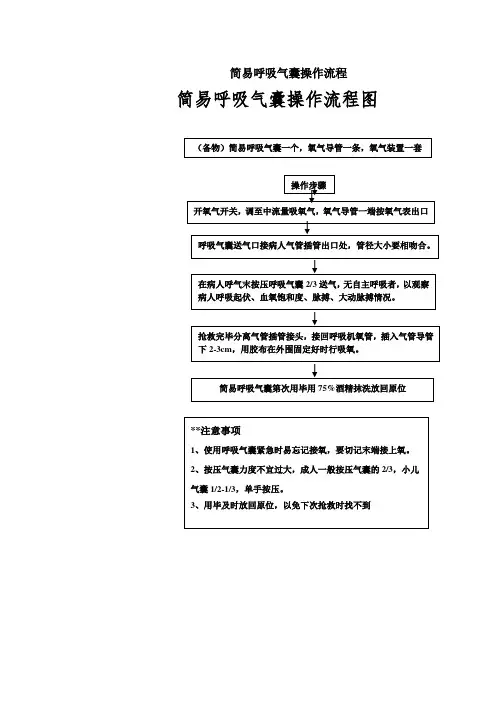 简易呼吸气囊操作流程