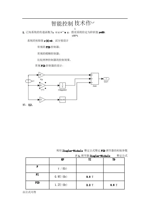智能控制技术作业1