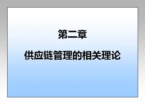 供应链管理的相关理论