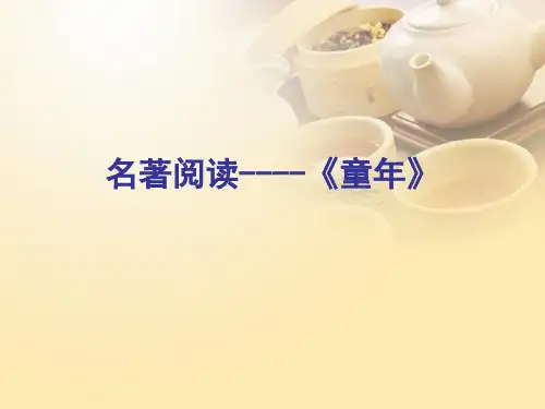 名着阅读----《童年》