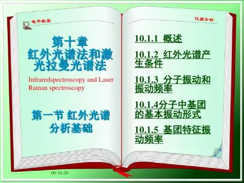 仪器分析大连理工大学101红外光谱分析基础
