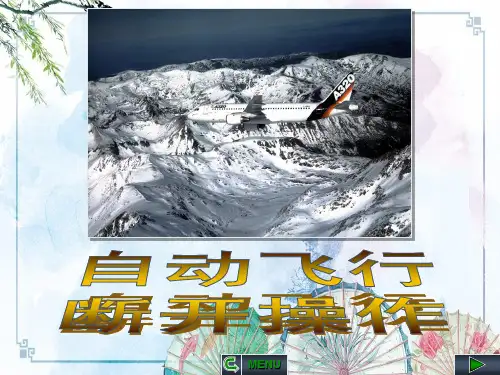 【飞机系统 A320 CBT】自动飞行断开操作