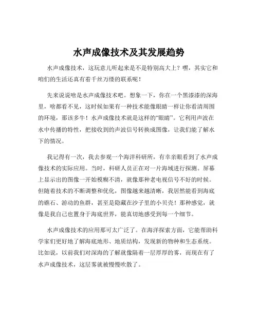 水声成像技术及其发展趋势