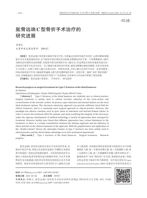 肱骨远端C型骨折手术治疗的研究进展