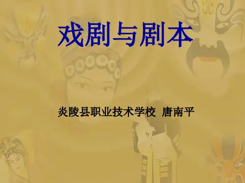 剧本与戏剧文学