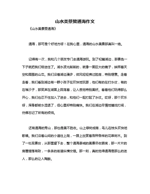 山水美景赞通海作文