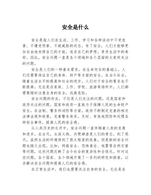 安全是什么
