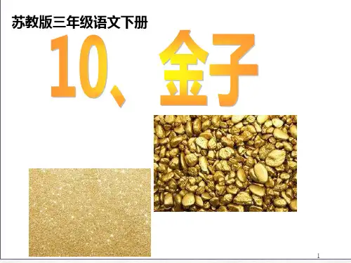 10《金子》公开课课件(苏教版三年级语文下册课件)
