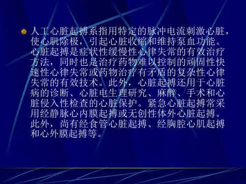 临时起搏器体外式起搏器