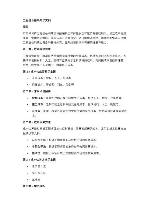 工程造价基础知识文档
