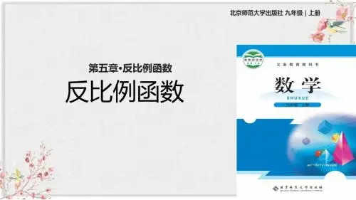 北师大版九年级数学上册教学课件《 反比例函数》