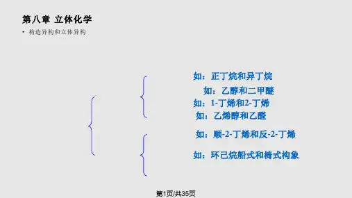 有机化学立体化学旋光异构PPT课件