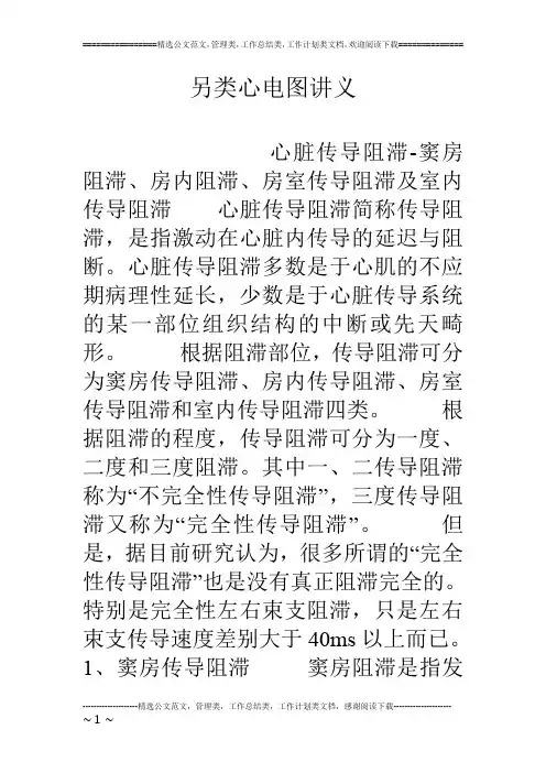 另类心电图讲义