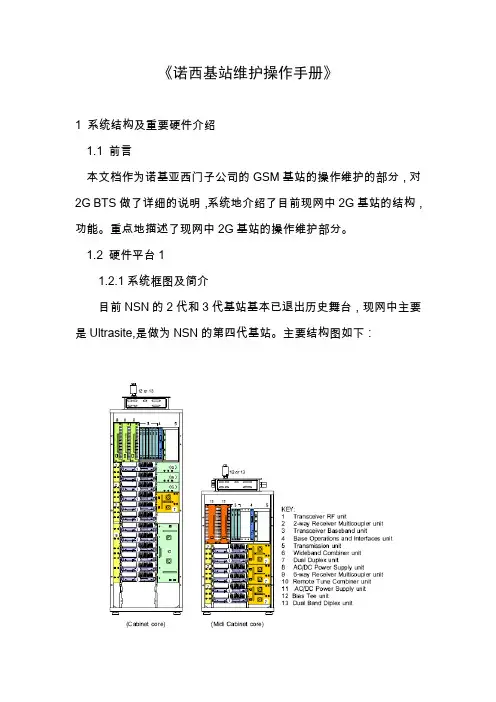 诺西BTS维护操作手册