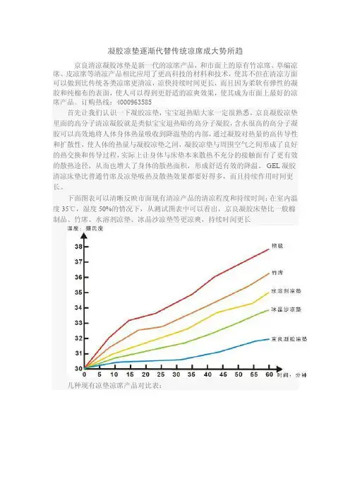 2016-2017年凝胶凉垫逐渐代替传统凉席成大势所趋（总结）