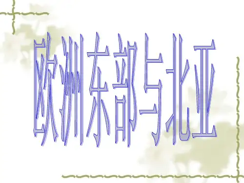 高考地理复习——欧洲东部与北亚课件(共20张)