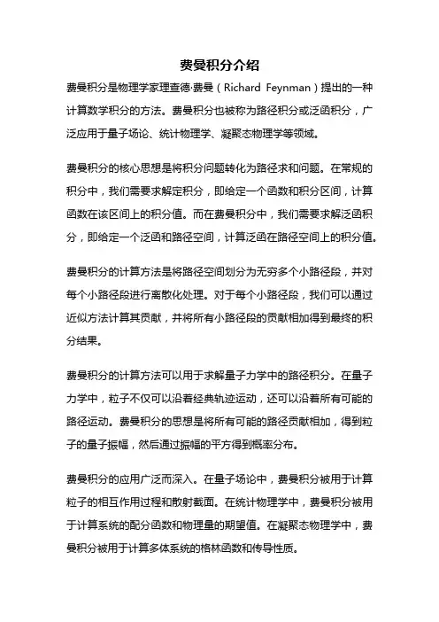 费曼积分介绍