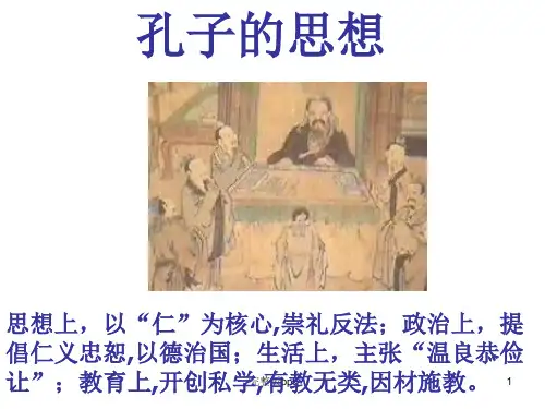 《孔子的思想》PPT课件