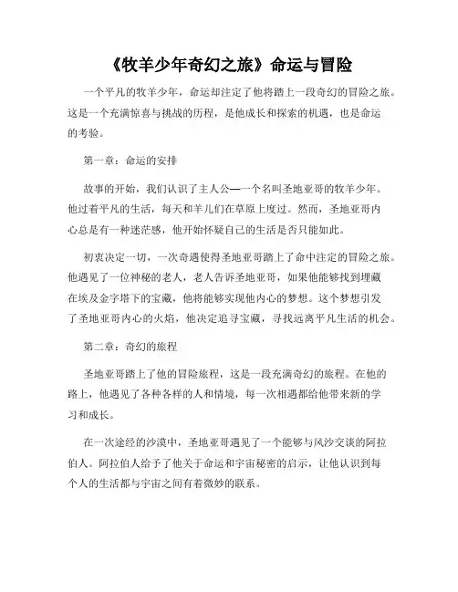 《牧羊少年奇幻之旅》命运与冒险