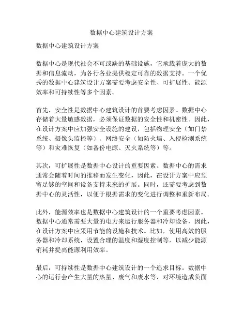 数据中心建筑设计方案