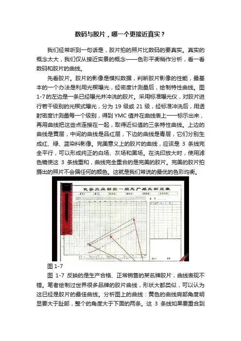 数码与胶片，哪一个更接近真实？