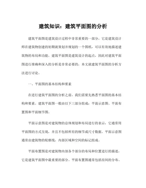 建筑知识：建筑平面图的分析