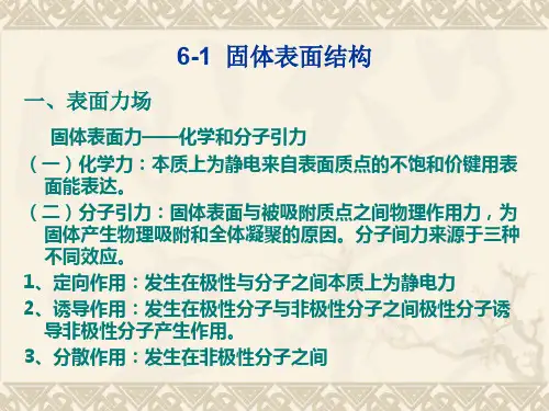 固体表面与界面行为