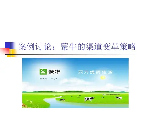 案例讨论：蒙牛的渠道变革