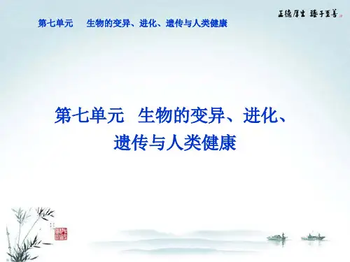 2013年高考生物二轮专题突破总复习 第19讲 生物变异的来源课件 新人教版