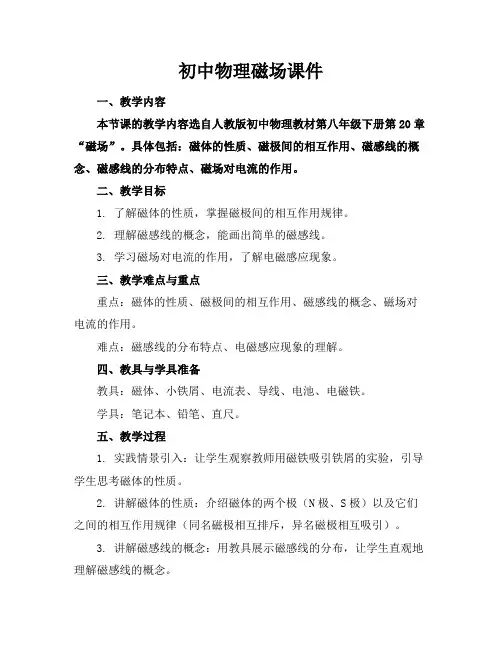 初中物理磁场课件