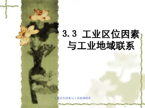 工业区位因素与工业地域联系