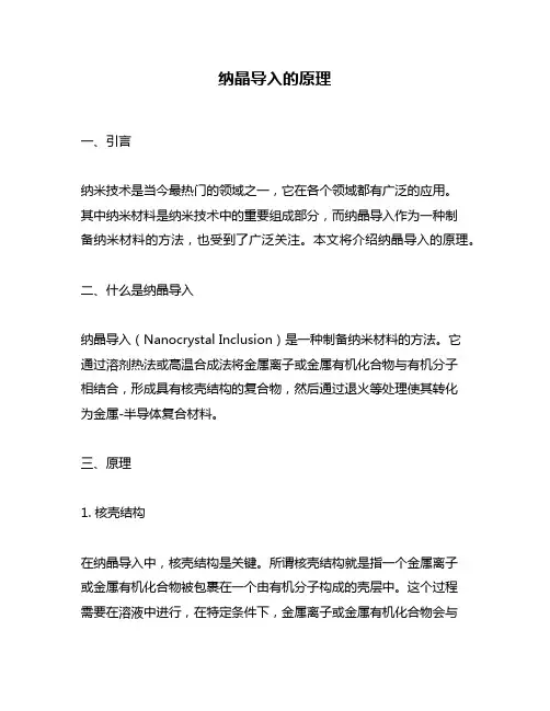 纳晶导入的原理