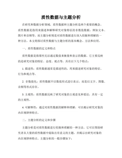 质性数据与主题分析