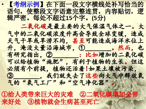 语言连贯之补写句子
