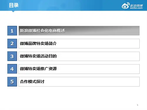 新浪微博社会化电商简介42页PPT