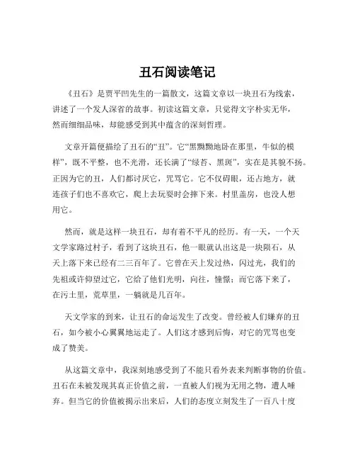 丑石阅读笔记