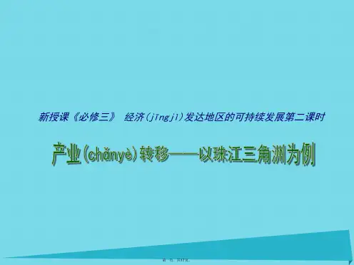 江苏省连云港市新海实验中学高中地理4.3经济发达区的可持续发展(第2课时)课件鲁教版必修3