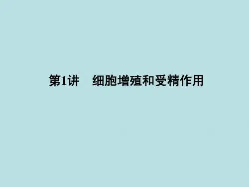 2012高三生物二轮复习课件：第1部分 专题3 第1讲