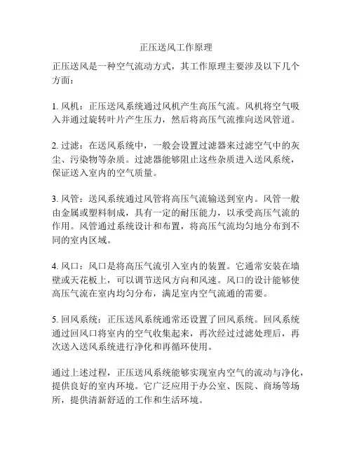 正压送风工作原理