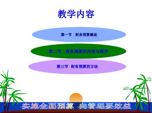 第五章财务预算42页PPT