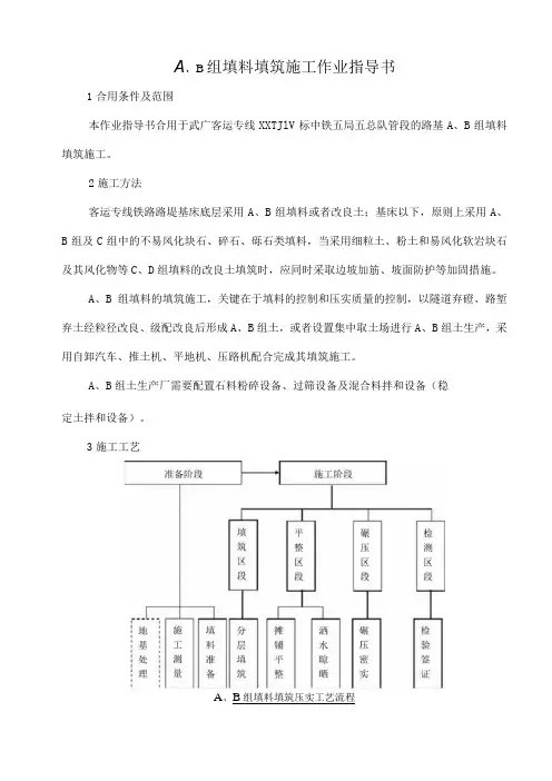 A、B组填料填筑施工作业指导书