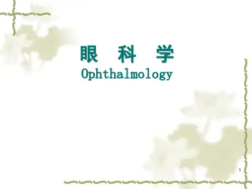 视网膜视路疾病ppt课件