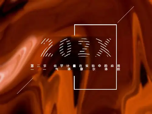 气体摩尔体积课件(公开课)