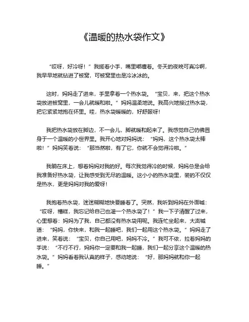 《温暖的热水袋作文》