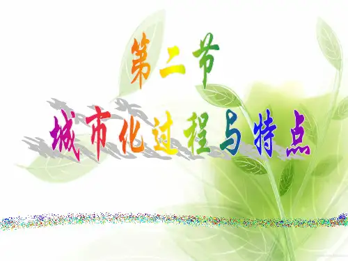 城市化过程与特点PPT教学课件